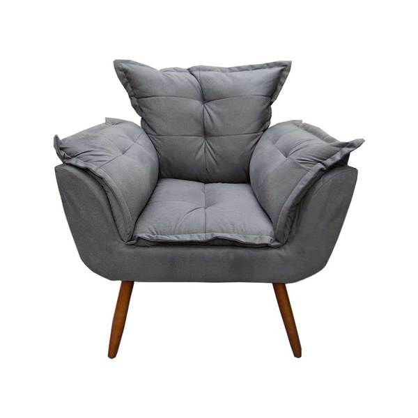 Poltrona Anne Decorativa Com Pés De Madeira | Kf Móveis - Sue